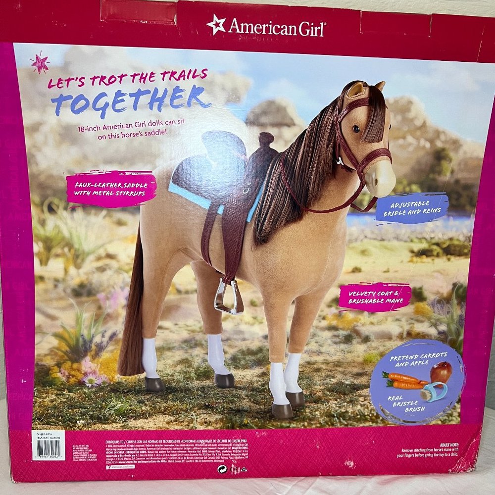New! American Girl Horse & Saddle Set
